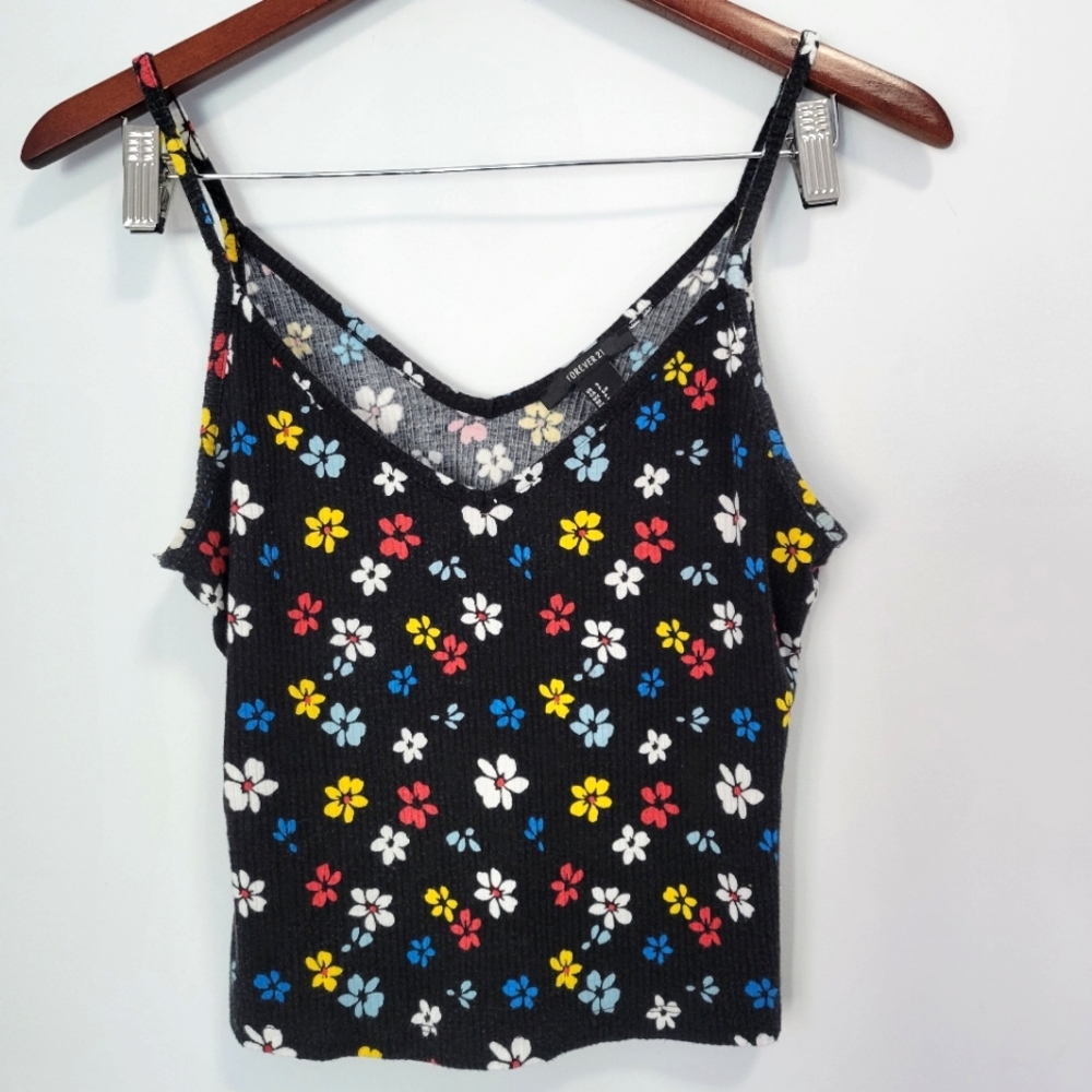 Forever 21 Floral Tank Top - Size US S